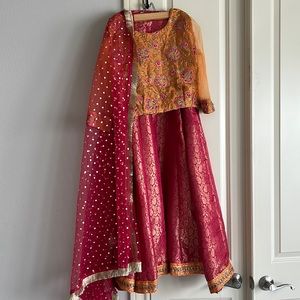 Lengha Choli (3 Piece Suit)